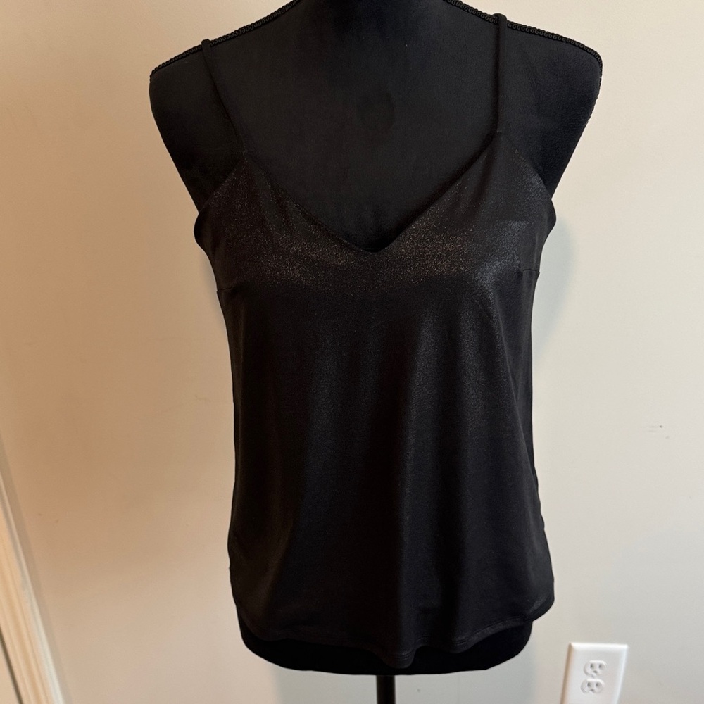 Express Black Shimmer Camisole Top